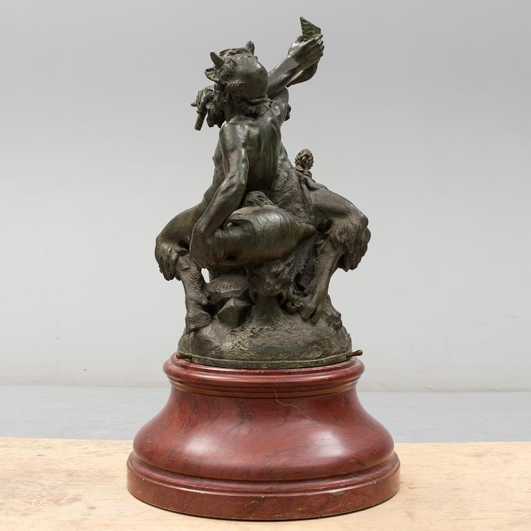 LUDWIG HASSELRIIS, sculpture, bronze, signed.