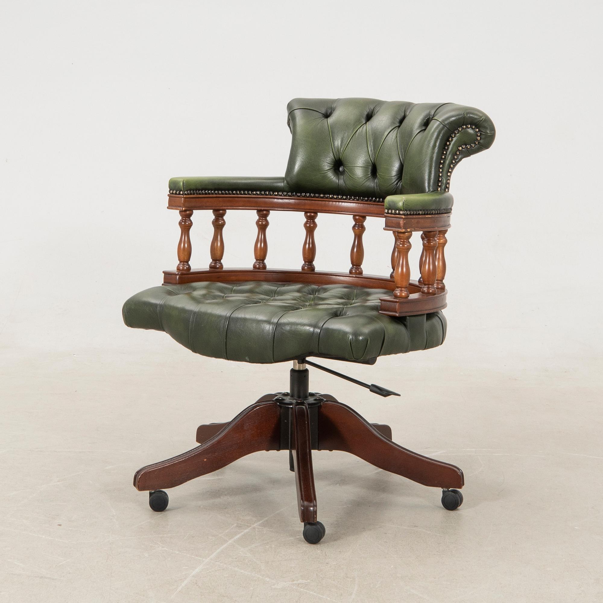 Desk chair England, later part of the 20th century.