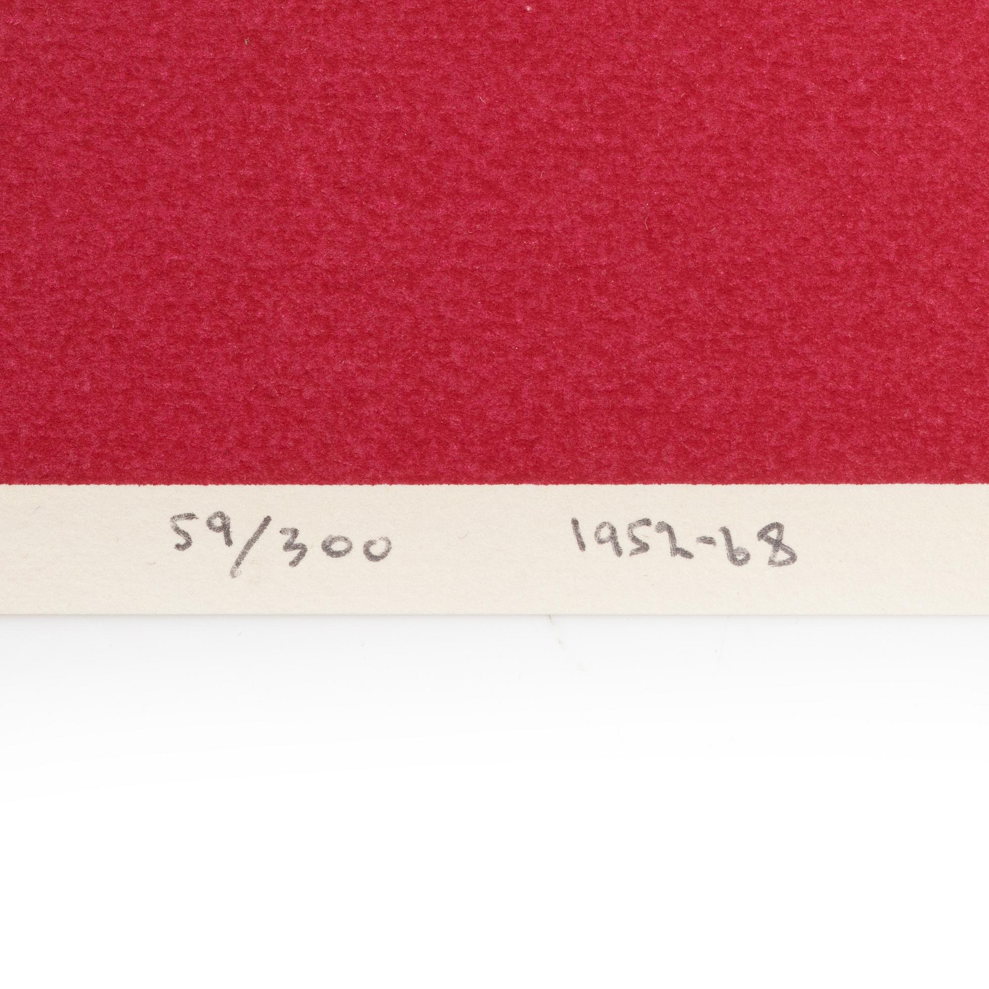 Olle Baertling, silkscreen in colours, 1952-68, signed 59/300.