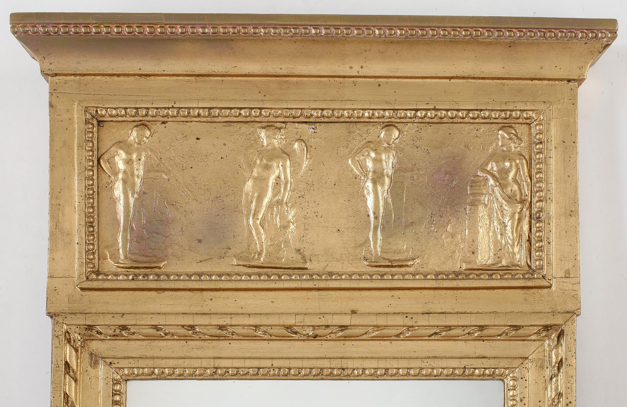 SPEGEL, sengustaviansk, omkring 1800.