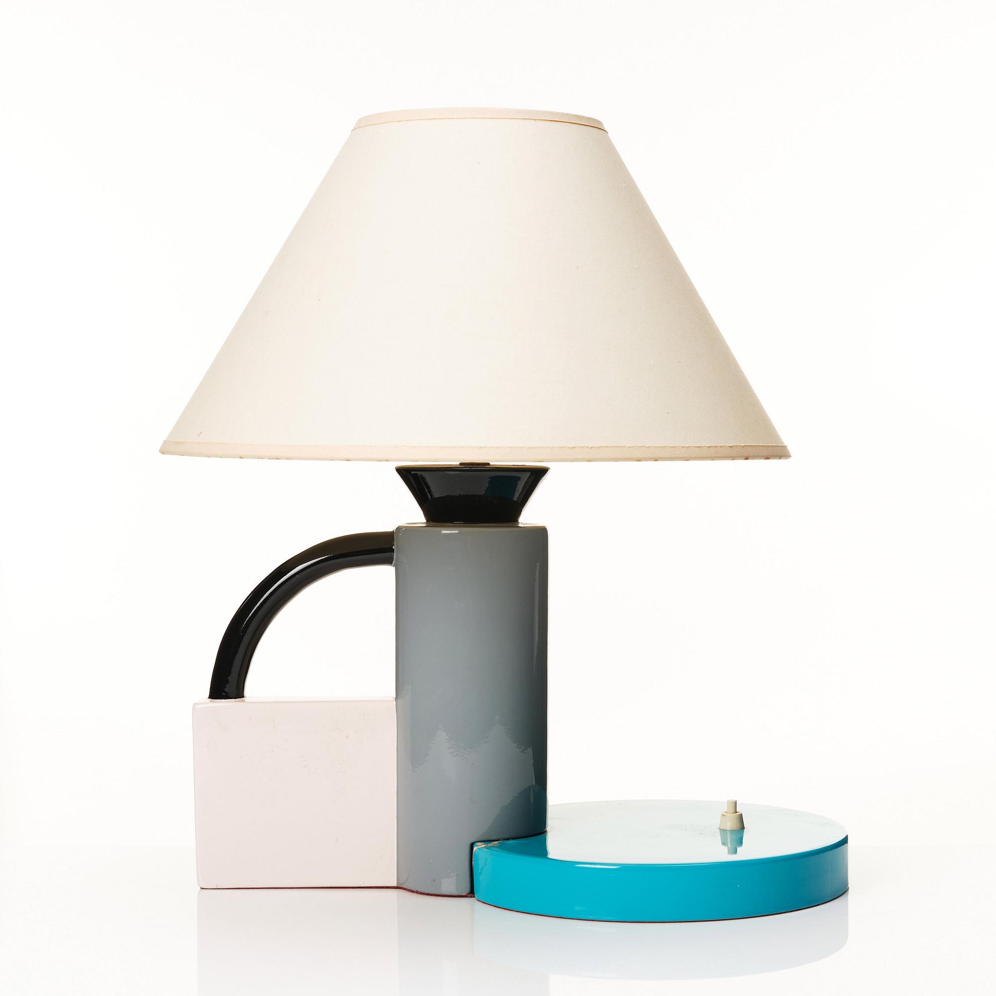 Michele de Lucchi, bordslampa, "Memphis", ed. 12/200, Drimmer, Frankrike, ca 1982.