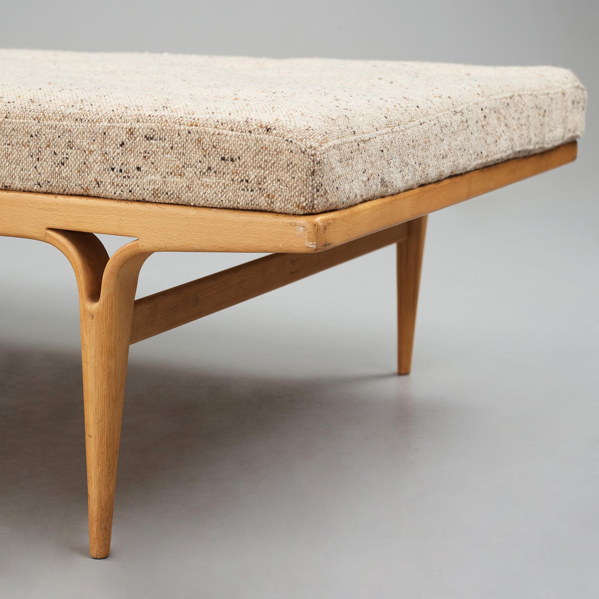 Bruno Mathsson, a beech daybed for Karl Mathsson, Sweden 1968.