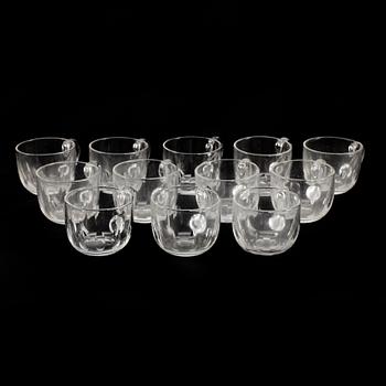 GLÖG/PUNCHGLAS, 12 st, 1900-tal.