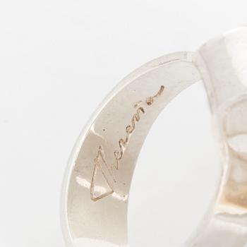 THERESIA HVORSLEV, a silver ring from Lidköping, 1974.