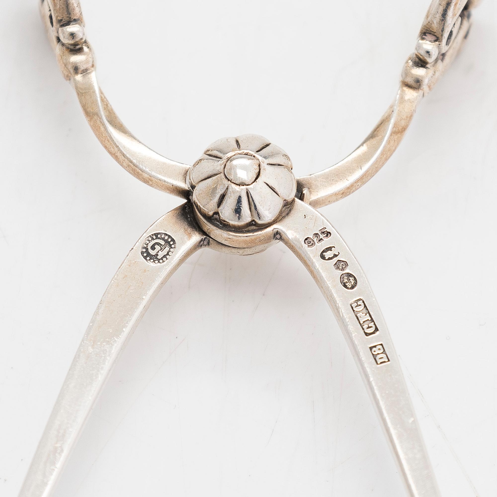 Johan Rodhe, bestickuppsättning, 48 delar, sterlingsilver, "Dronning/Acanthus", Georg Jensen, Danmark, efter 1945.