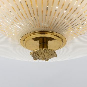 Ceiling lamp, Orrefors, mid-20th century.