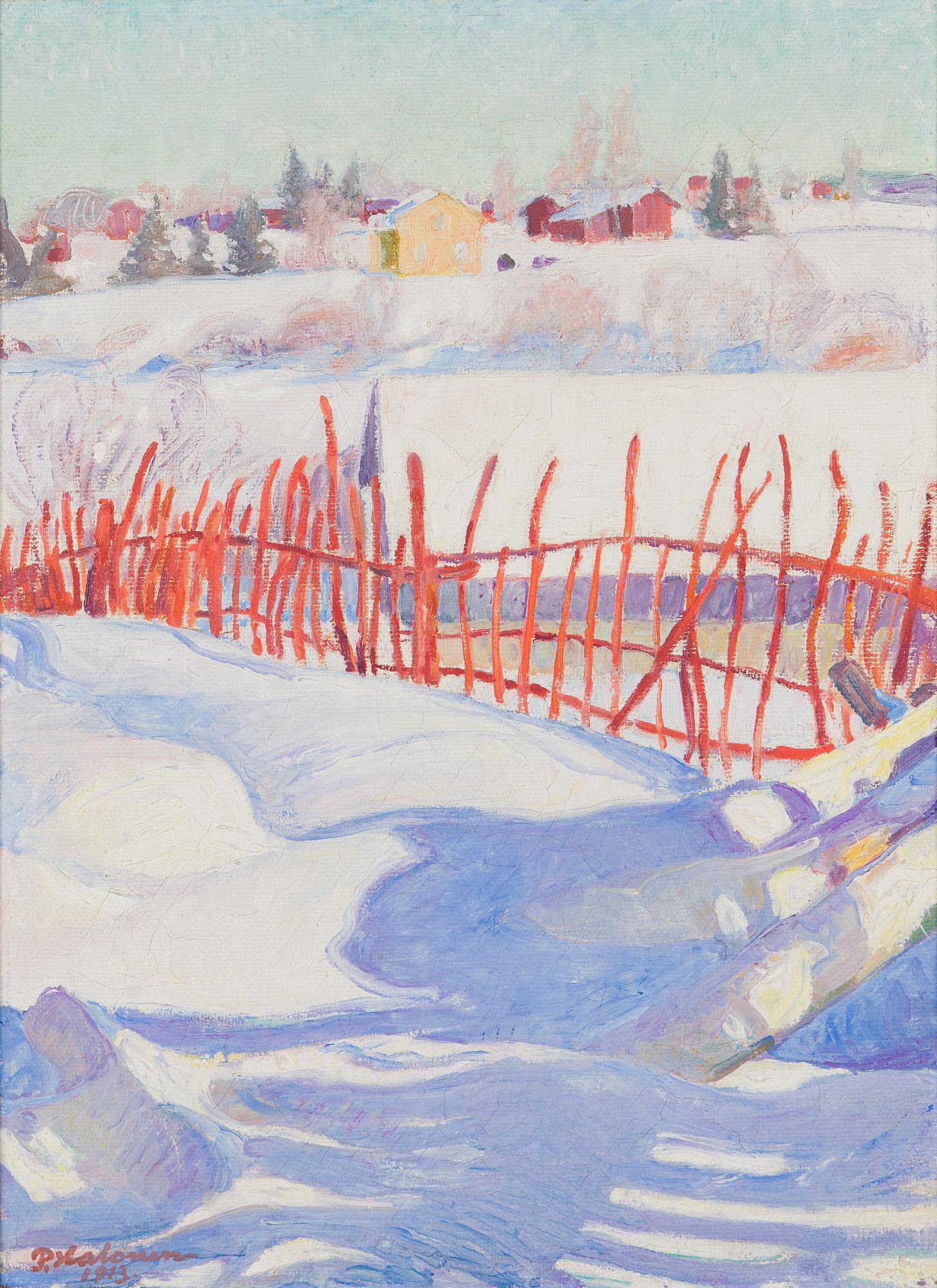 Pekka Halonen, Village in Winter.