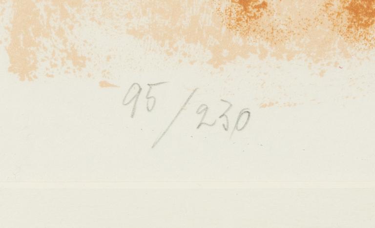 Madeleine Pyk, lithograph in colours, signed 95/230.