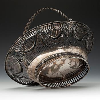 FRUKTKORG, silver, England, London 1776, vikt 543 g.