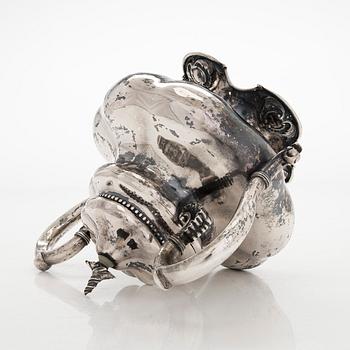 Ivan Gubkin, Kaffe- och teservis, 4 delar, silver, Moskva 1847-48.