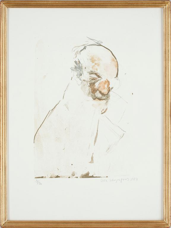 OLLE SKAGERFORS, färglitografi, sign o numr 37/90.