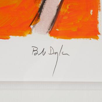 BOB DYLAN, giclée print. Signed and numbered 59/295.