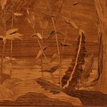 Carl Malmsten, a Swedish Modern cabinet on stand, a journeyman's masterpiece by Sven-Erik Fryklund, Sweden 1942.