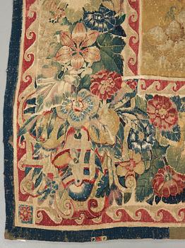 A TAPESTRY, tapestry weave, 350,5 x 372,5 cm, signed Brussels-Brabant, Flanders, mid-16th Century.