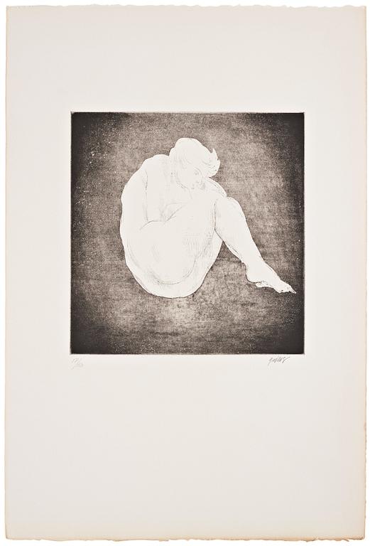 Gudmar Olovson, aquatint. Signed Gudmar and numbered 17/50 in pencil.