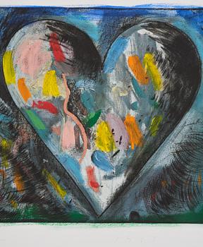 Jim Dine, "Two hearts for the moment".