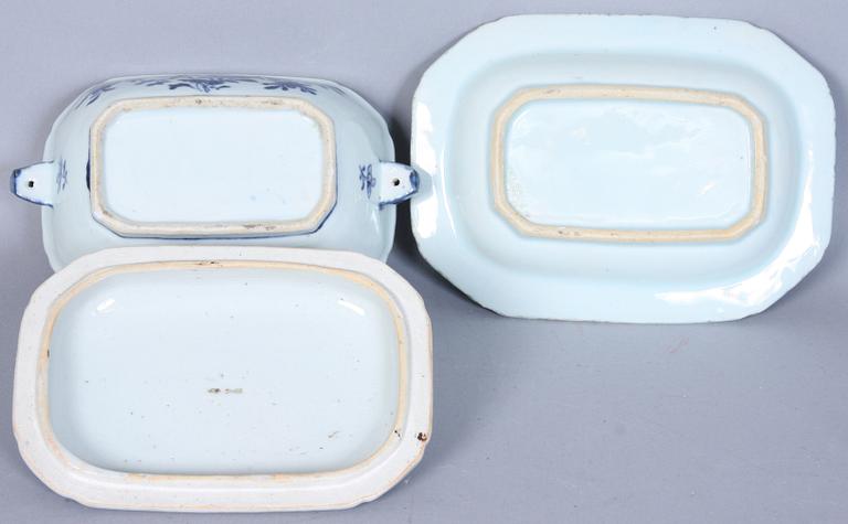 SMÖRASK med UNDERFAT, Kina 1700-tal.