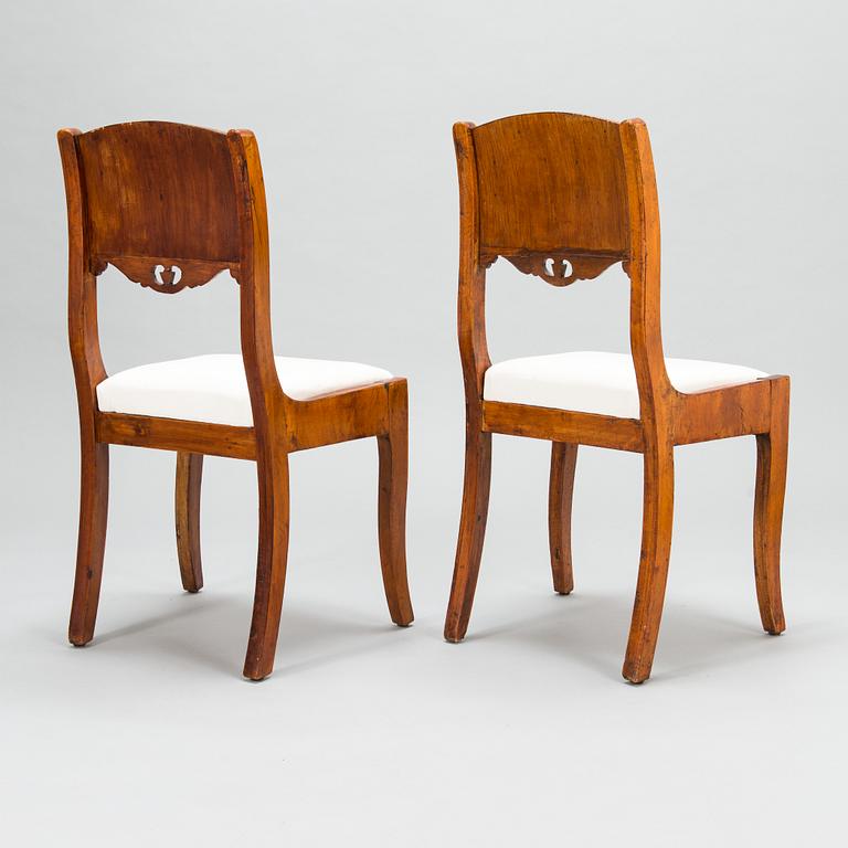Stolar, 12 st, biedermeier, Ryssland ca 1830.