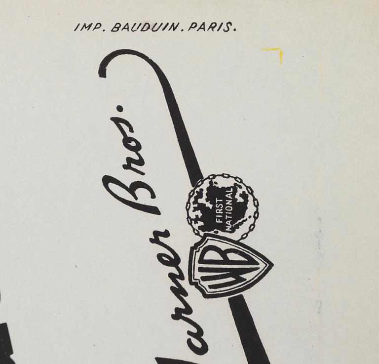 A vintage movie poster, 'Nattens eskader (The Dawn Patrol)', 1938.