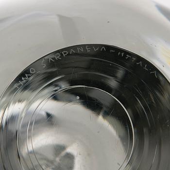 Timo Sarpaneva, Glasskulptur, signerad Timo Sarpaneva, Iittala.