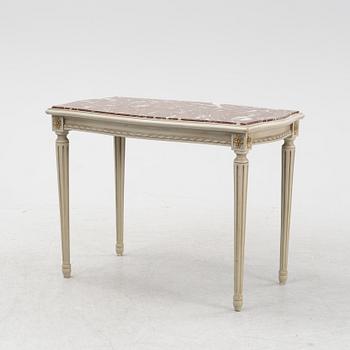 A four piece Gustavian style furniture group, first half of the 20th century.