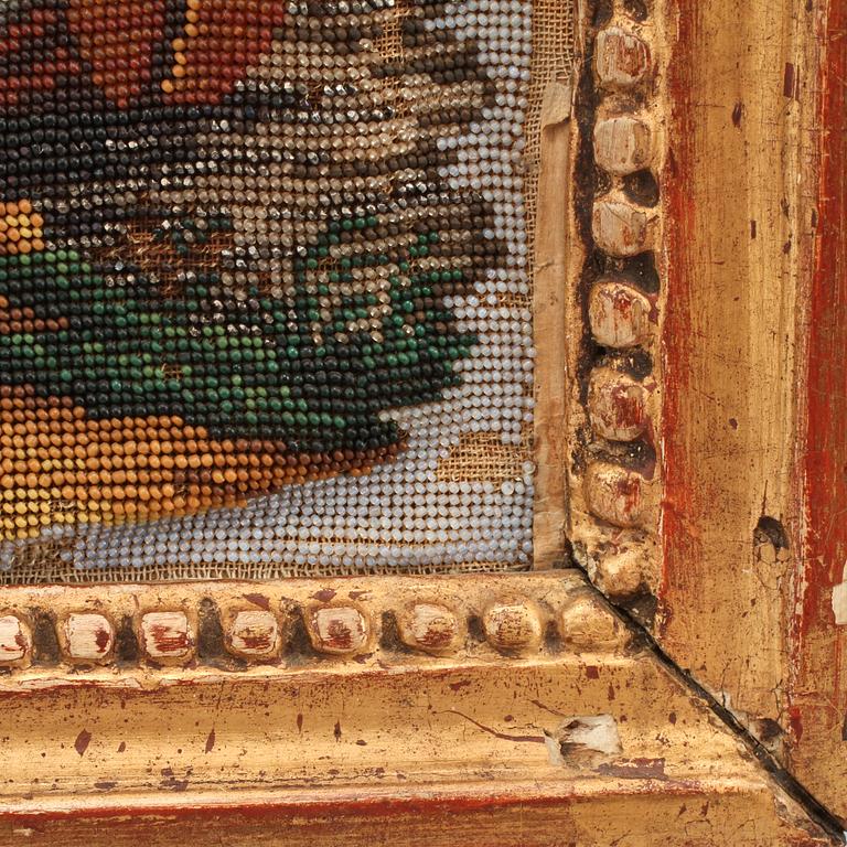 PÄRLBRODERI, 1800-talets första hälft.