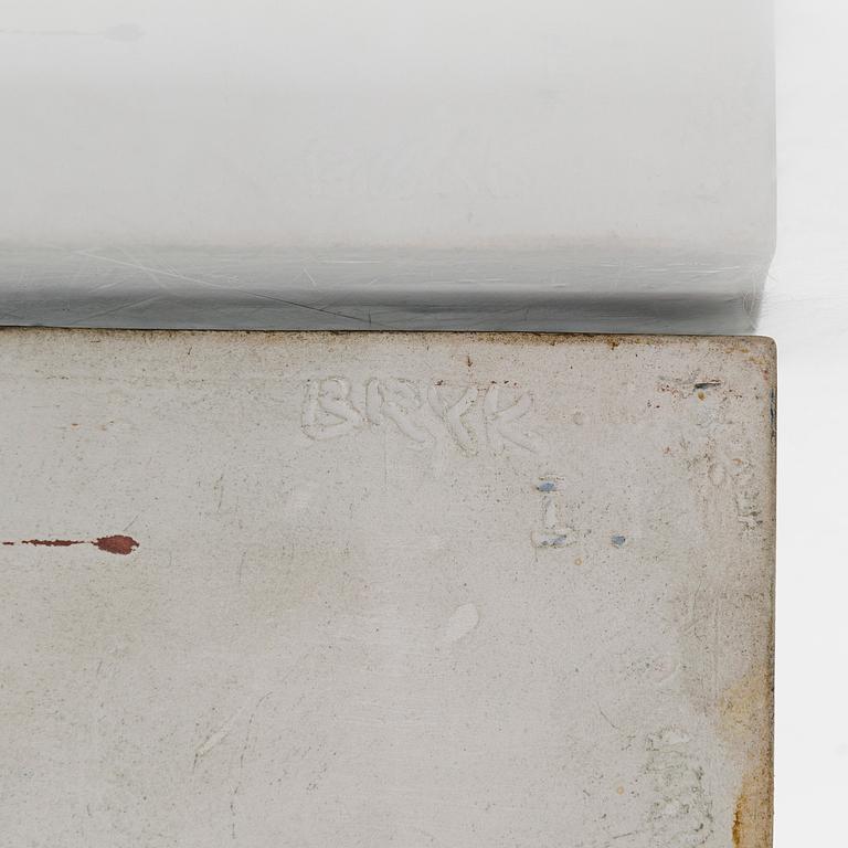 Rut Bryk, a stoneware relief signed BRYK.