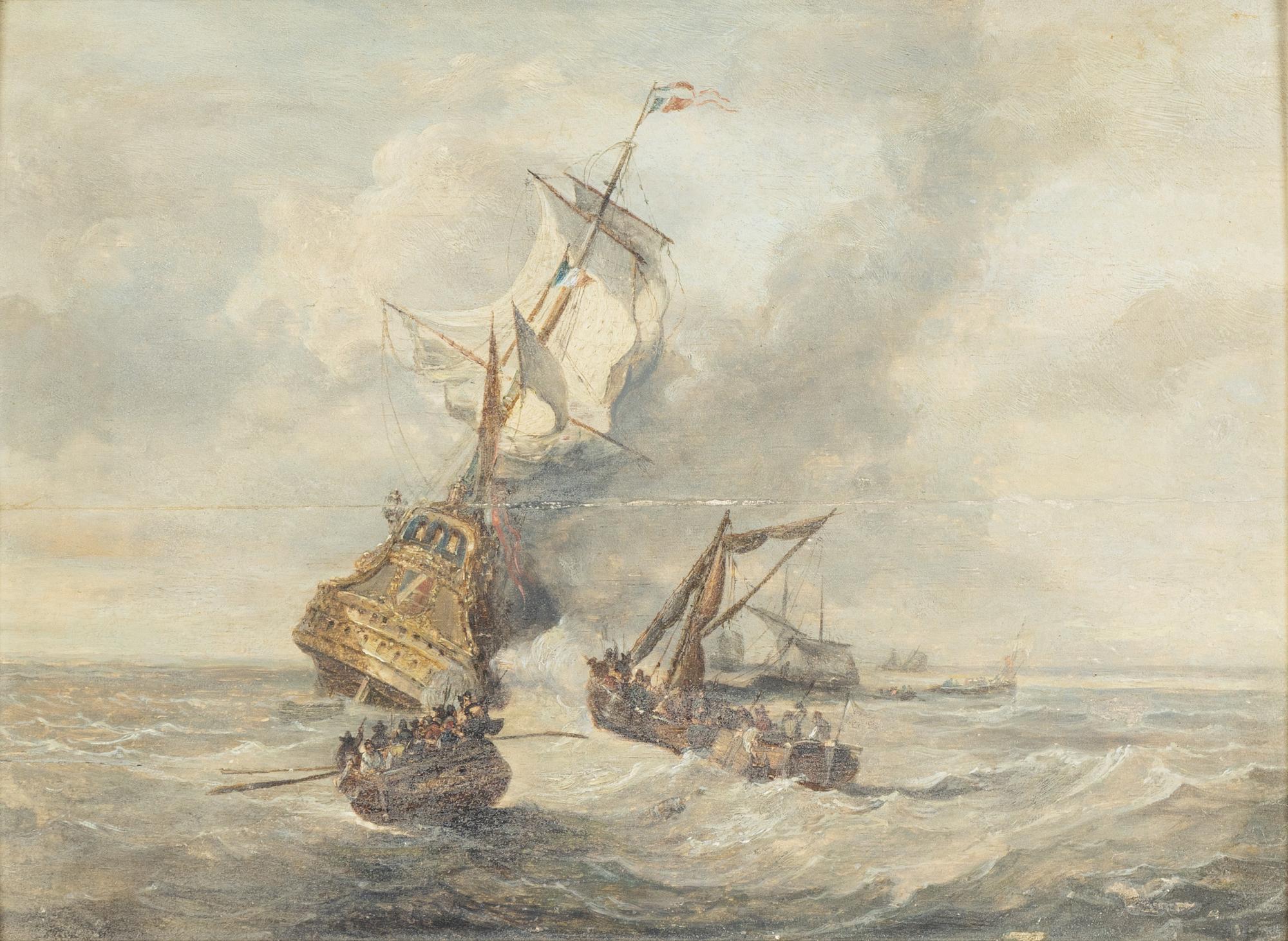 Okänd konstnär, 1800-tal, olja på pannå.