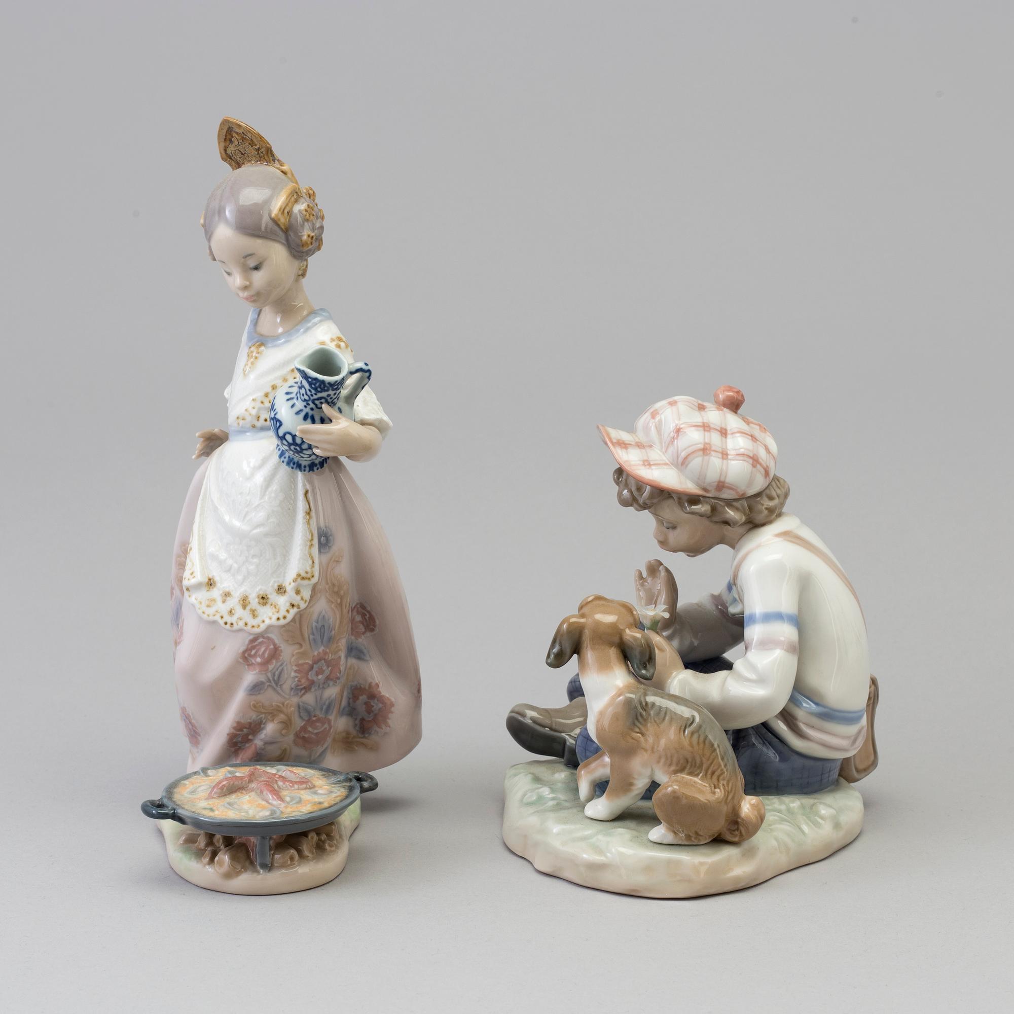 Two Lladro porcelain figurines, Spain, 1980s.
