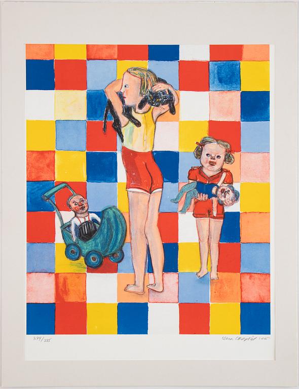 Lena Cronqvist, litograph in colours, signed and dated 1995, numbered 274/275.