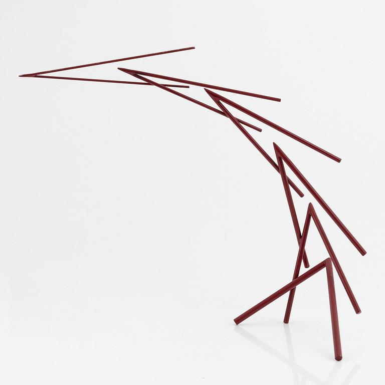 Oscar Reutersvärd, sculpture, painted metal.