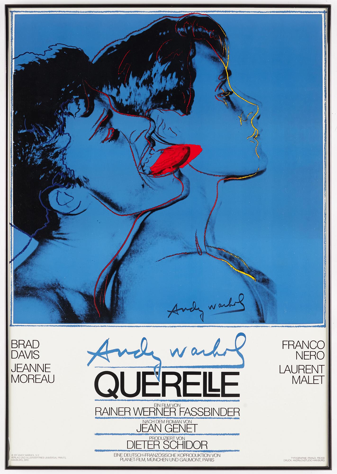 MOVIE POSTER, after Andy Warhol, 'Querelle', 1983.