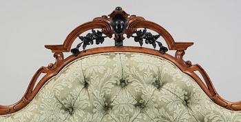 SALONGSGRUPP, 5 delar, nyrokoko, 1800-talets slut.