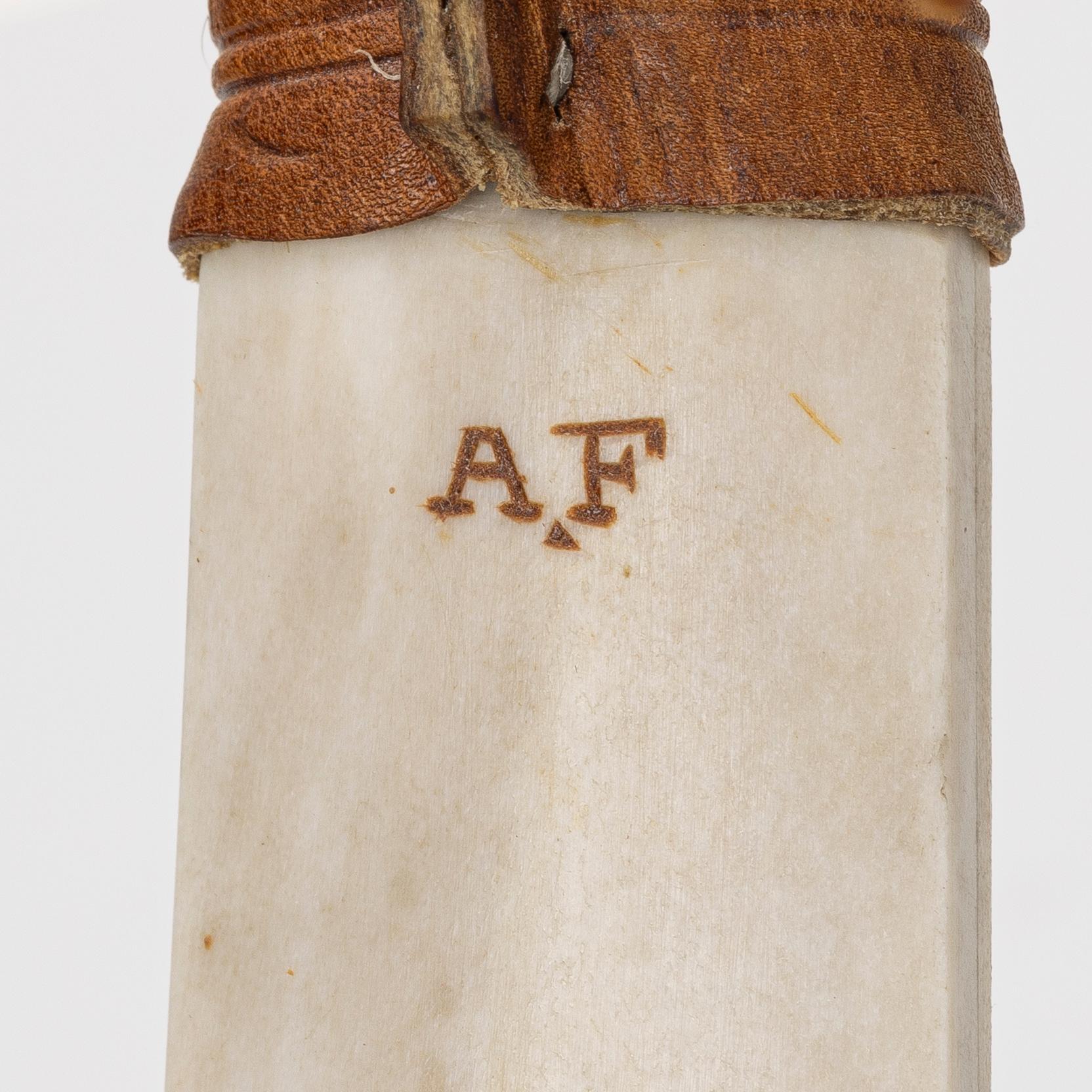 Anders Fankki, half-horn knife, signed.