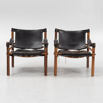 Arne Norell, a pair of 'Sirocco' easy chairs, Norell möbel AB, 1960-70s.