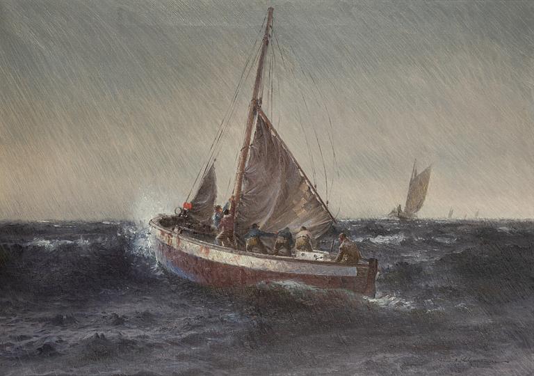 Emil Ekman, oil on canvas, signed.