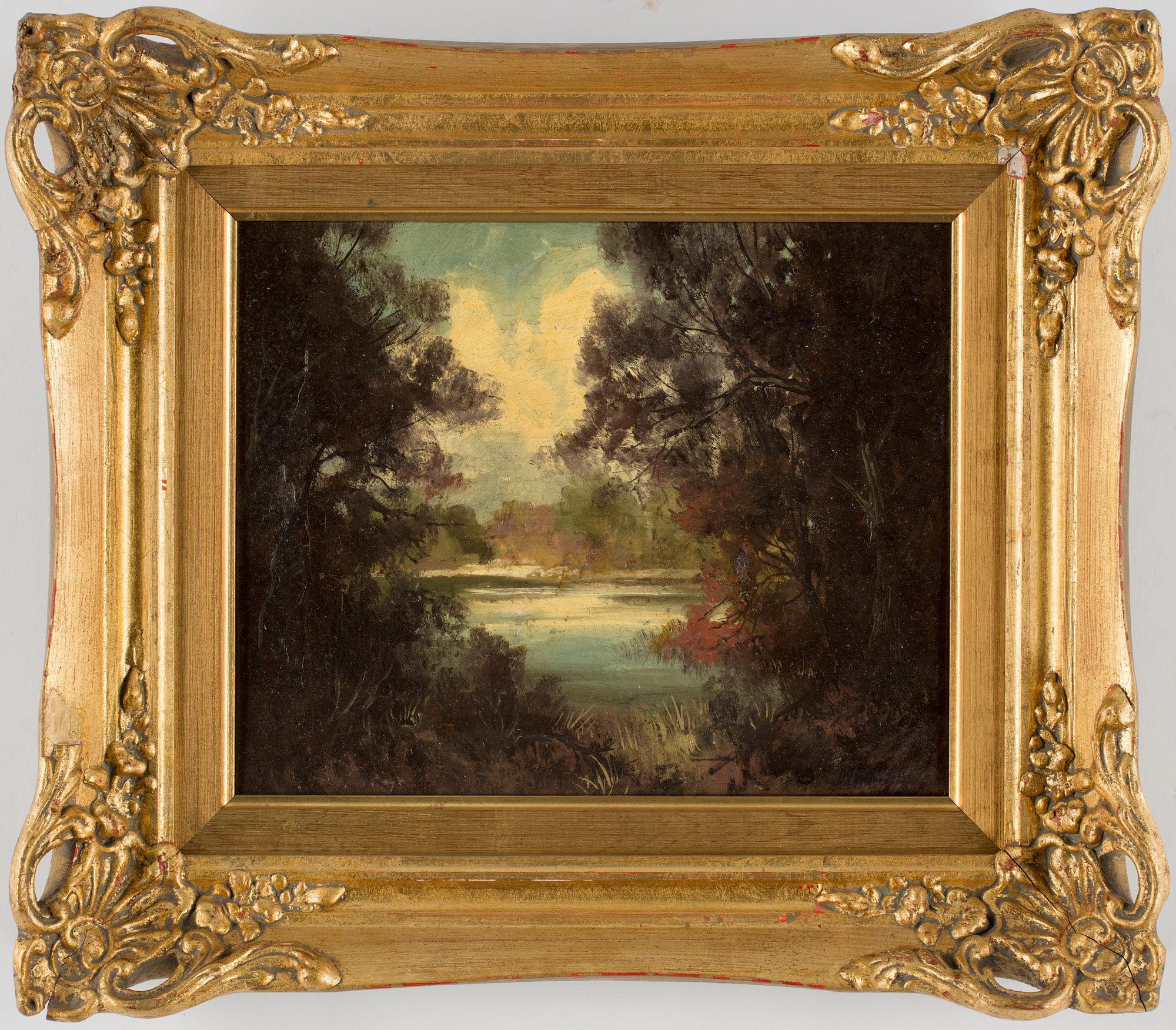 OKÄND KONSTNÄR, olja på duk, 1800-talets slut.