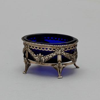 SALTKAR, silver, sengustaviansk stil, oindentifierade stämplar.