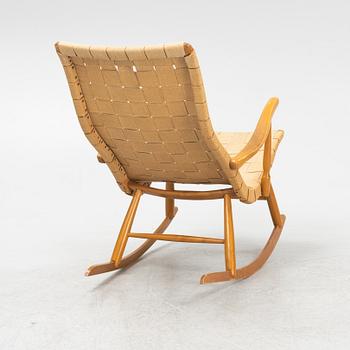 A Swedish Modern rocking chair, 1940's.