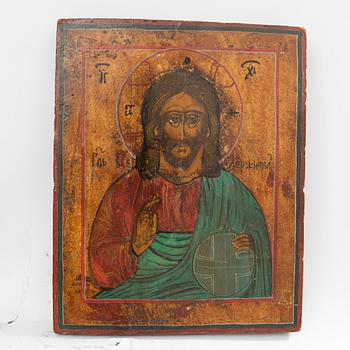 Icons, three, Russia, 19th/20th century.