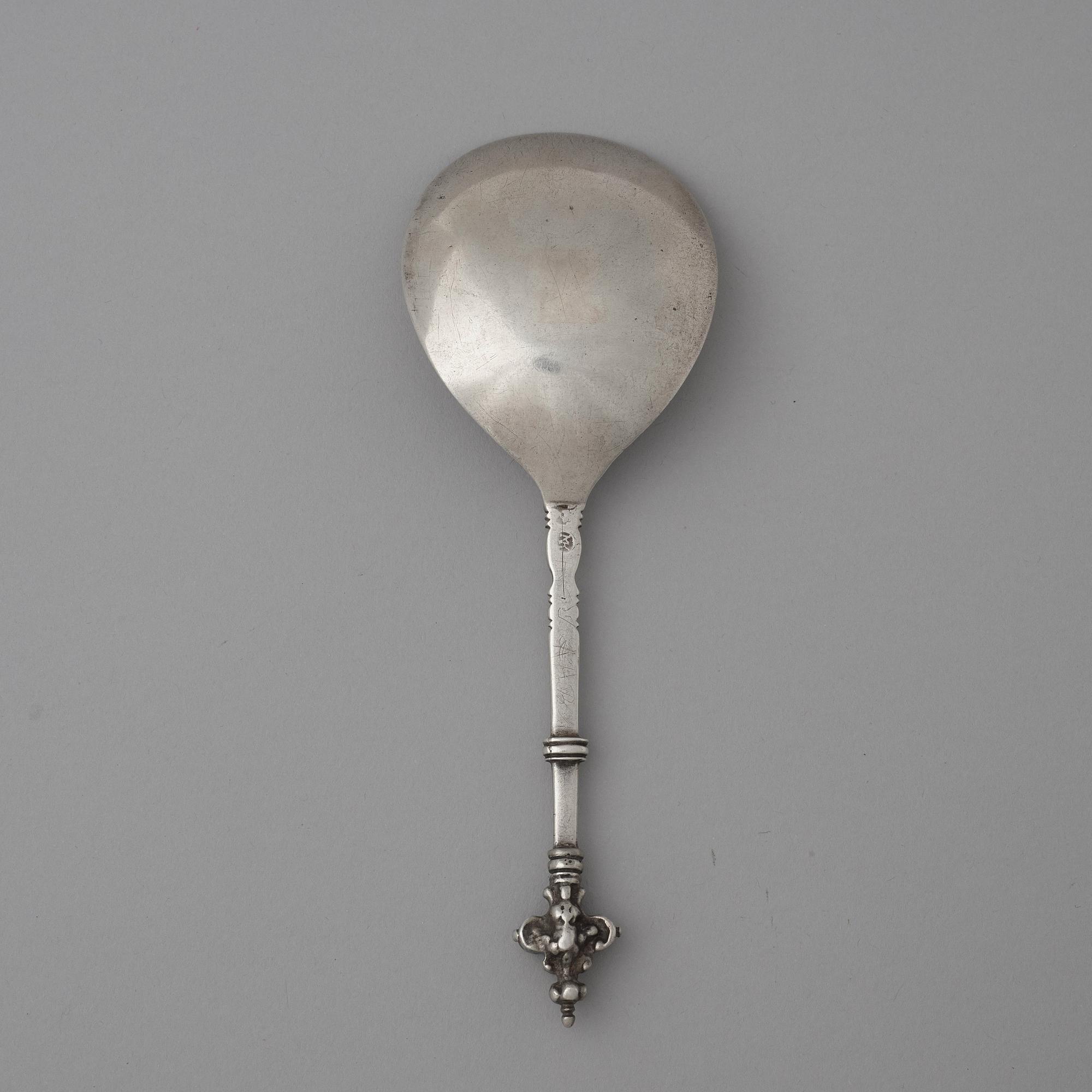 Måns Nilsson Kling, sked, silver, Norrköping (verksam 1649-1670-), barock.