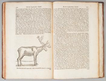 BOK, Johannes Schefferus, Beskrivning av Lappland tryckt Oxford 1674.