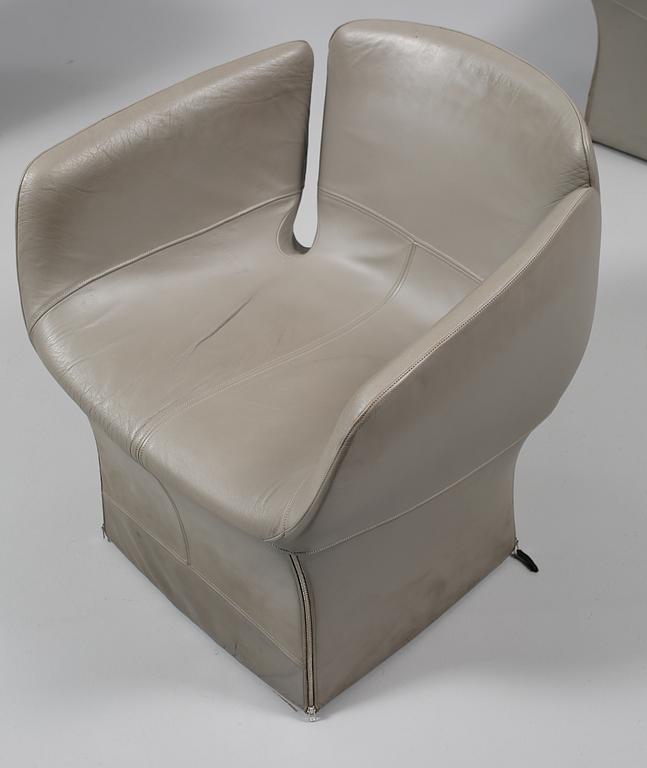 FÅTÖLJER, 3 st, troligen Patricia Urquiola, Moroso, Italien, sent 1900-tal.