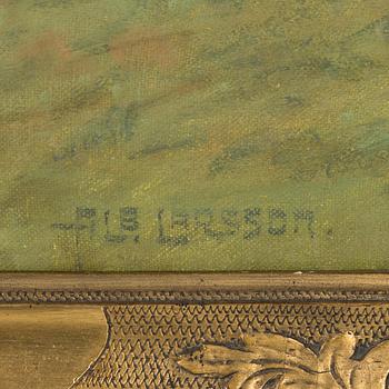 Albert Larsson, Landskap med träddunge.