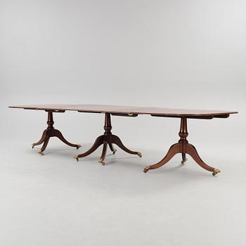MATSALSBORD, 3 delar (+ 2 iläggsskivor), England, 1900-tal.