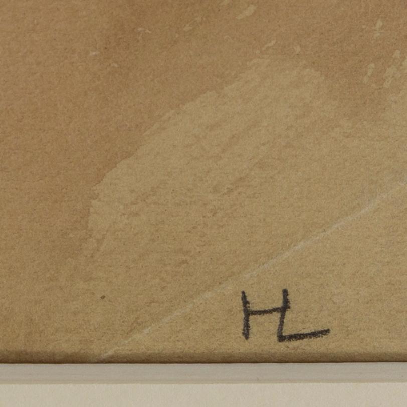 Hilding Linnqvist, watercolour and pencil on paper, signed with monogram HL. Executed in Egypt in 1947.