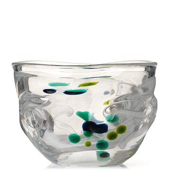 Bengt Edenfalk, a "Thalatta" glass vase, Skruf, Sweden 1960's.