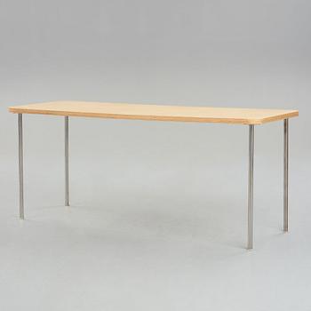 Jasper Morrison, a dining table and six birch laminate "Ply chairs / Open back" by Jasper Morrison, Vitra, 1988-89.