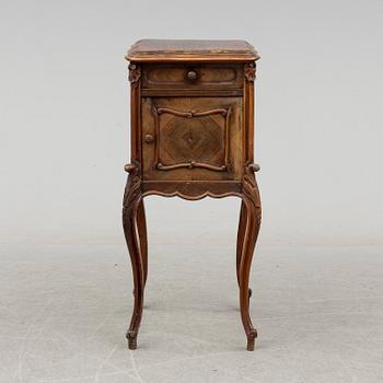 A late 19th century rococo style bedside table.