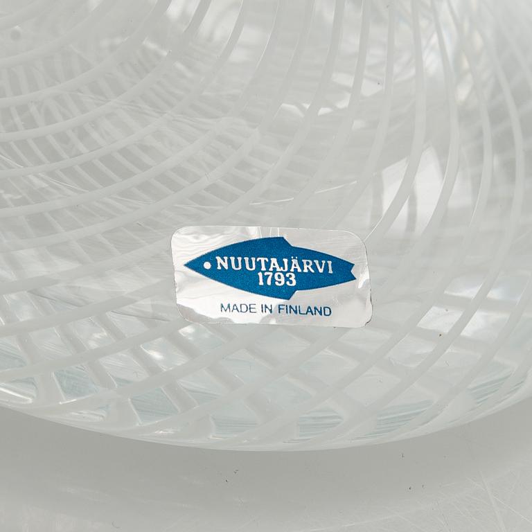 Heikki Orvola, pokal/vas, glas, signerad Heikki Orvola Nuutajärvi Iittala.